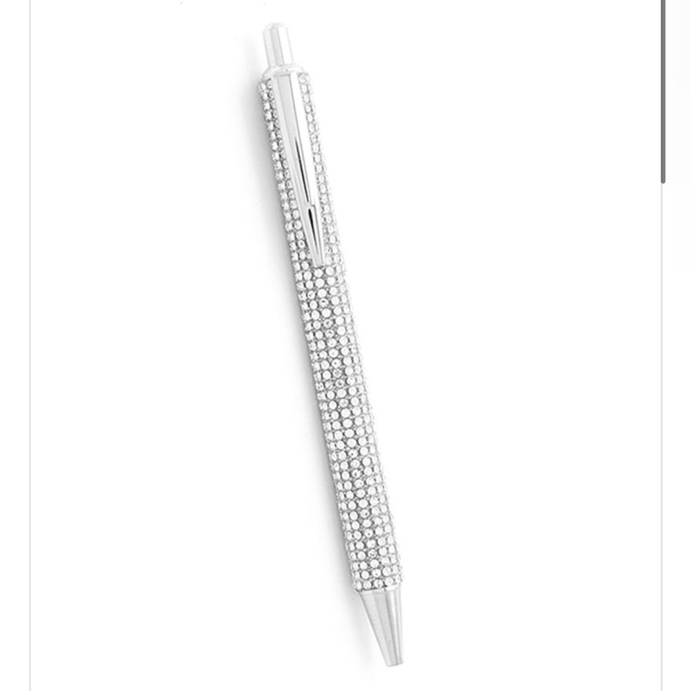 Silver Rhinestone Ballpoint Pen - Picture 1 of 1